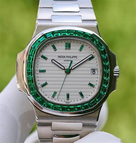 patek philippe green emerald watch